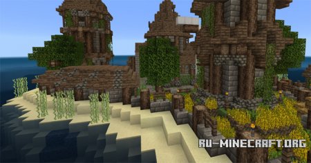 Скачать Beyond the Lands [16x16] для Minecraft PE 1.0.0